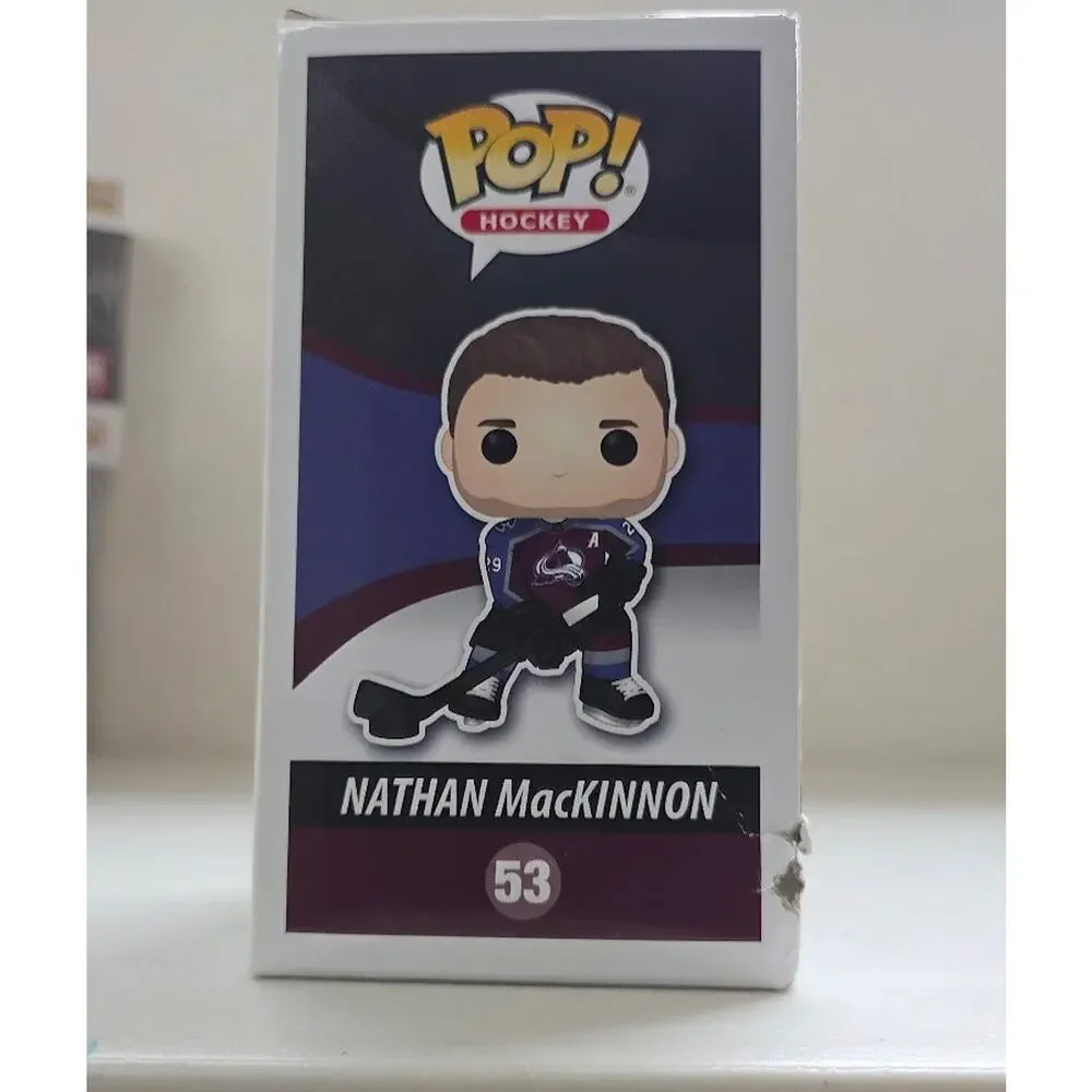 Funko Pop! Nathan MacKinnon Colorado Avalanche Canada 🏒 Olympics- Damaged box - Picture 3 of 5